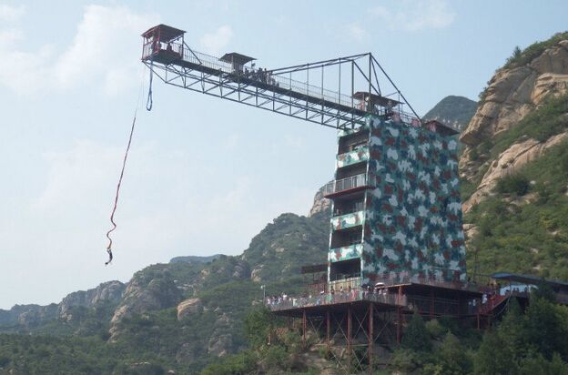 河北石家庄_石家庄狮子坪高空蹦极